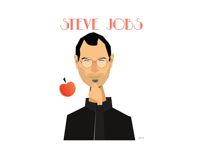 Steve jobs animation branding digital art illustration steve steve jobs vector