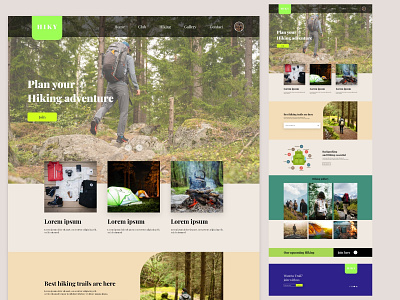 Hiking Landing Page