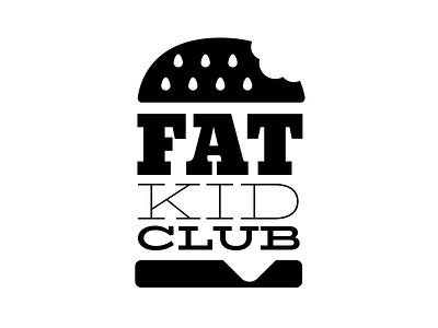 Fat Kid Club Burger burger fat kid club logo