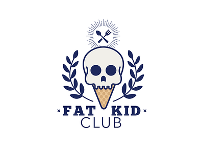 Fat Kid Club other direction fat kid club ice cream cone logo