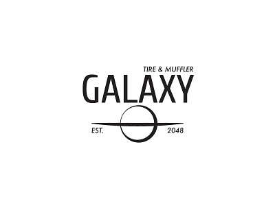 Galaxy - Tire and Muffler concept design lockup logo