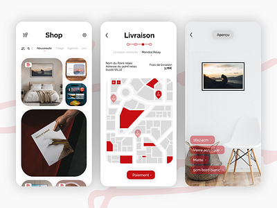 Poster App app design ecommerce photo photographer poster ux