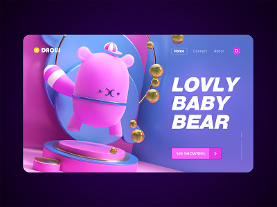 Copying works-bear design illustration motion travel webdesign