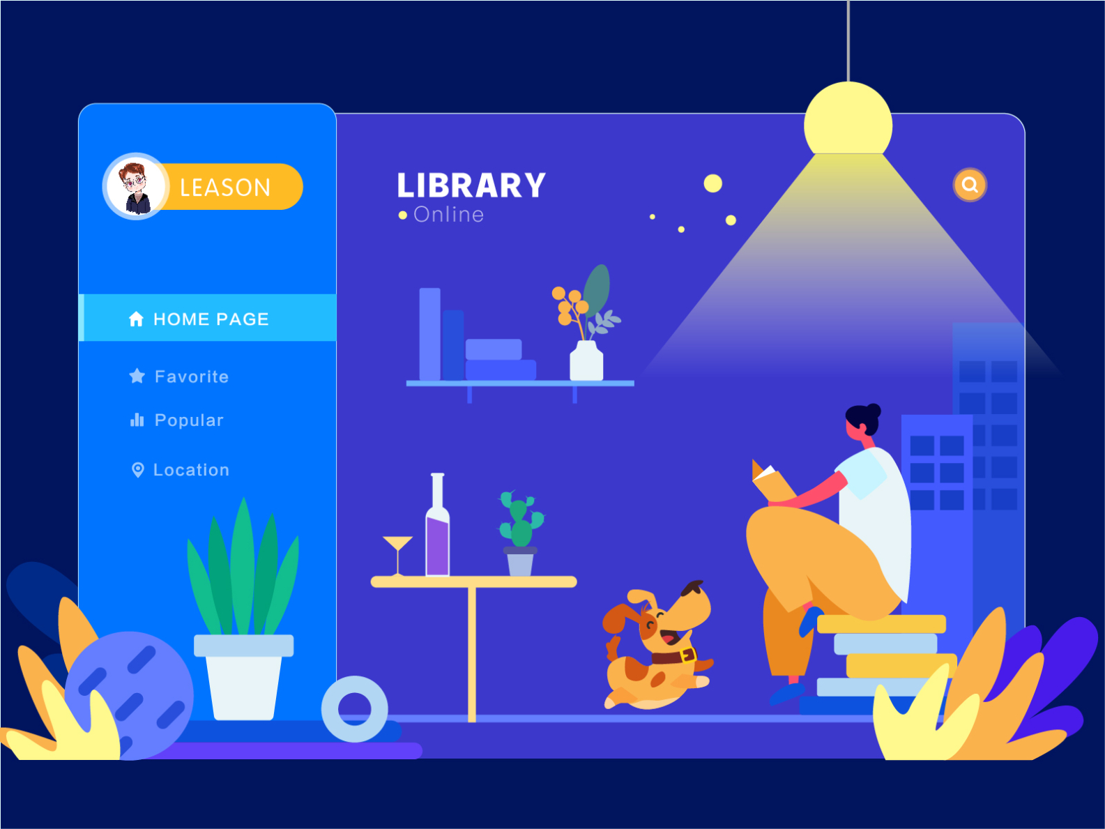 library-online-by-leason-for-uigreat-studio-on-dribbble