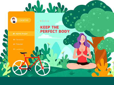 keep the perfect body 【What color do you like?】 design illustration ui web webdesign