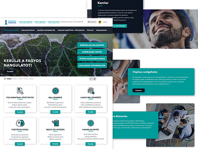 Redesign | Budapest Waterworks homepage layout redesign redesign concept tender ui ui design ui designer web design website website design