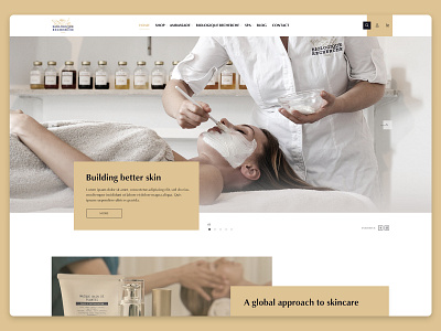 Hero design | Beauty website header design hero design layout redesign concept ui ui design ui designer web design webdesign webshop website website design