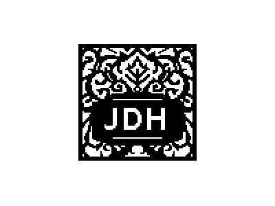 JDH icon logo mark pixel art