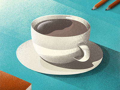 cawfee time! caffeine design graphic illustration illustrator isometric photoshop style frame texture vector work