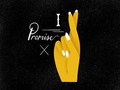 i promise.. design drawing elegant emoji hand illustration photoshop sketch texture type typography
