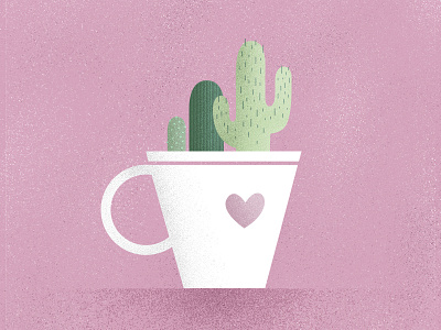 i prick you. cacti cactus cute day design graphic heart illustration mug valentines vector