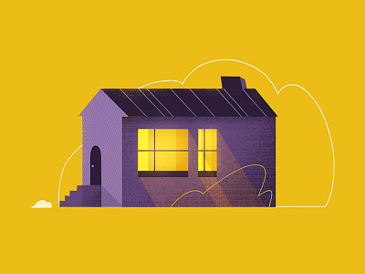 tiny houses forever. 2d after effects design environment house illustration illustrator linework motion graphics photoshop shape styleframe