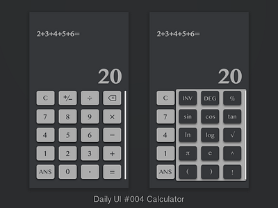 Daily UI #004 Calculator