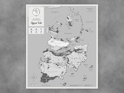Quon Tali - Malazan Book of the Falller fantasy illustration map