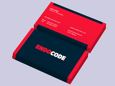 Endocode Logo Card branding business card identity logo web