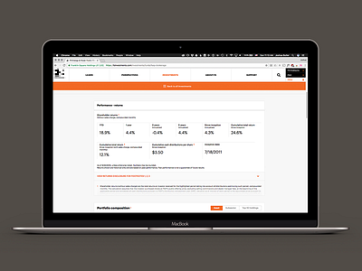 Investment Detail detail finance investment responsive website