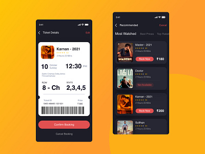 Movie App - Dark UI