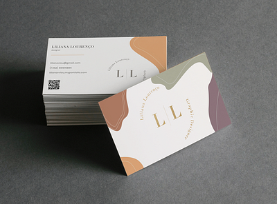 Business Card addobe autumn beauty brand businesscard card color colors design girl gold identity illustrator logo minimal natural photoshop product shapes typogaphy