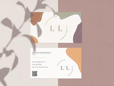 Business Card 2 addobe autumn brand branding card classic color design gold illustration logo minimal natural personal branding photoshop product shadow ui uidesign warm