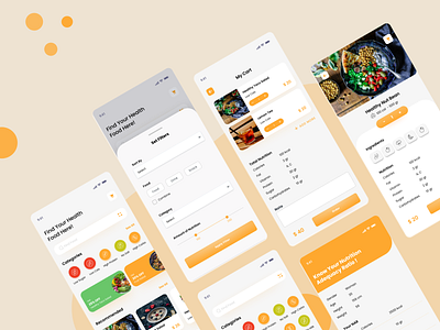 Food ordering app for a health food cafe foodorderingapp mobiledesign userexperiencedesign userinterfacedesign