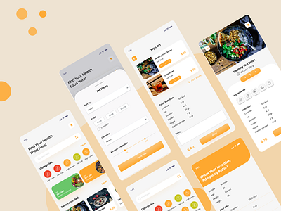 Food ordering app for a health food cafe