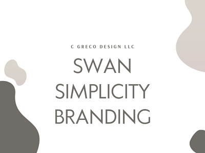 Swan Simplicity Branding brand design brand identity branding custom type design graphic design handlettered handlettering illustration illustrator