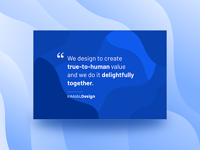 InMobi Design - Vision design design thinking design vision poster product design ux