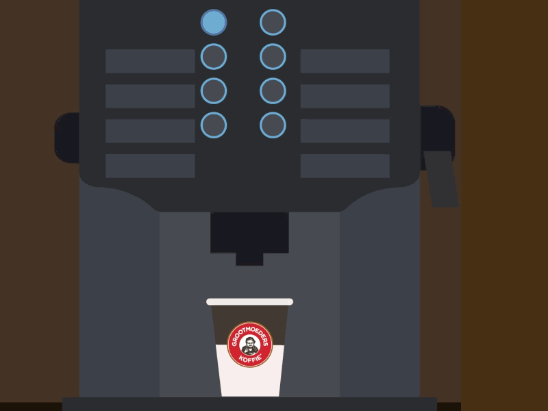 Coffee girl by Andy Larin for animatex on Dribbble