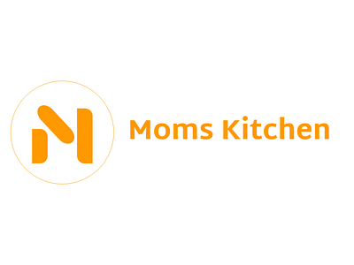 Moms Kitchen Logo food kitchen logo design orange