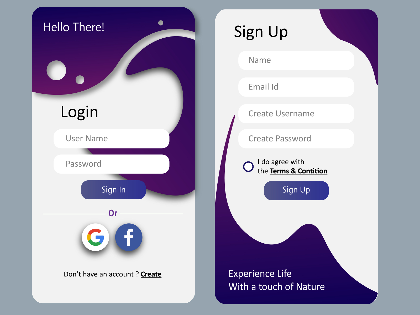 User interface Login Logout by Abhishek Mohanty on Dribbble