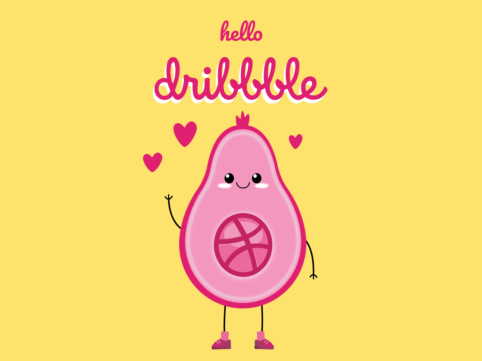 Hello Dribbble By Shima Sadeghi On Dribbble