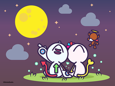 Talking to the moon with Tale.