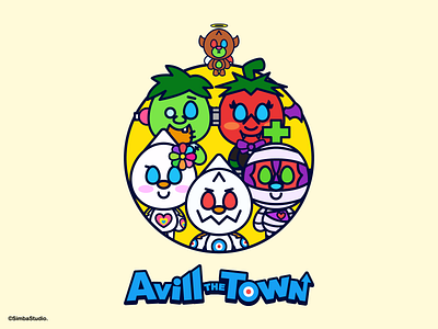 POP style Avill angel avill branding character characterdesign cute devil illustration logo simbastudio