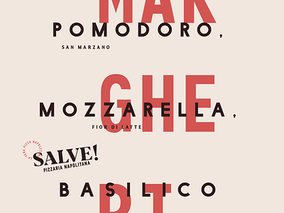 Posters for Salve! Pizzeria Napoletana