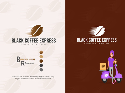 Coffee Delivery/Logistics Company Logo Design.