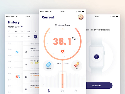 temperature monitor for children app chart health mobile monitor temperature