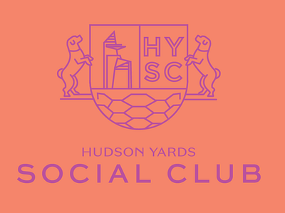 Hudson Yards Social Club Logo Exploration 2 branding design illustrator typography vector