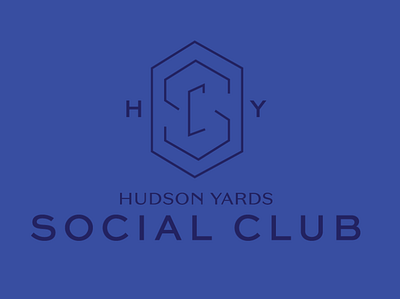 Hudson Yards Social Club Logo Exploration 3 branding design illustrator typography vector