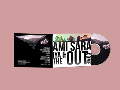 Ami Saraiya & the Outcome Album Jacket branding design illustration paper art photography typography