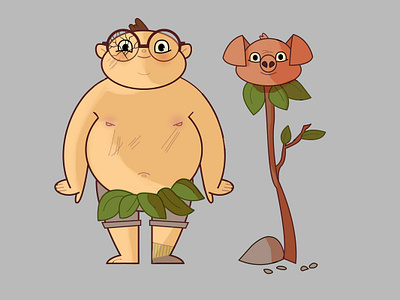 Lord of the Flies Character Design: Piggy 2danimation character design design illustration lord of the flies photoshop visual development