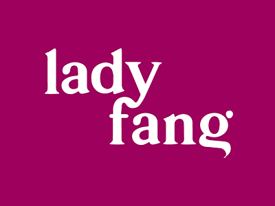 Lady Fang Logo Variant branding design illustrator logo logo design typography vector