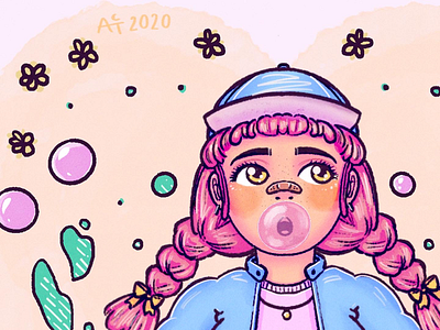 Bubblegum Ilustration