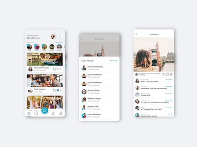 Social media app app design portfolio social media ui ux ux ui