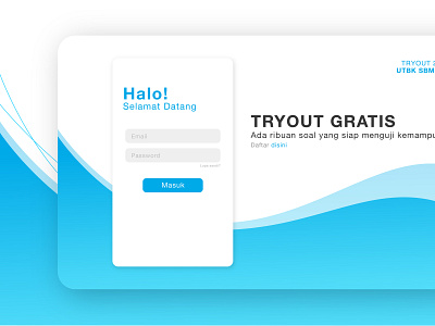 Login Page Mockup