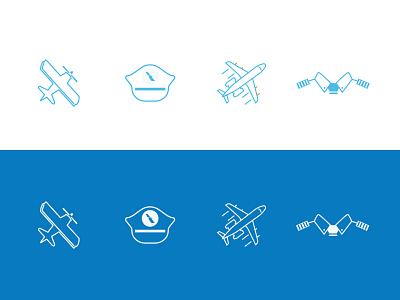 Pilot and Flight Icons