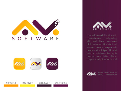 Logo Design - AV branding design illustration logo design logotype typography vector