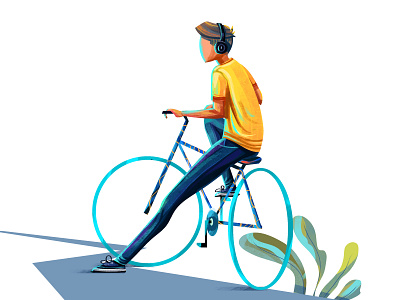 Bicycle digital art digital illustration illustraion illustration illustration art illustrations illustrator portrait illustration vector vector illustration