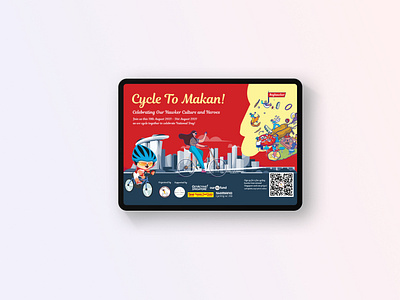 Cycle To Makan! Singapore, 2022 branding graphic design illustration logo