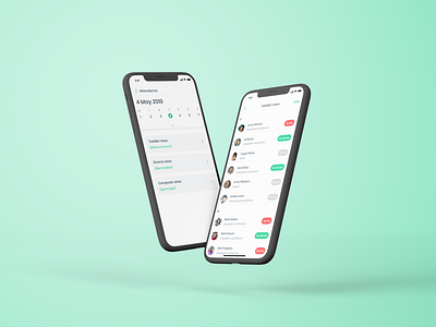 Attandance management app appdesign attandance app calendar design mobile app mobile app design school app school management system ui uidesign uiux ux uxdesign