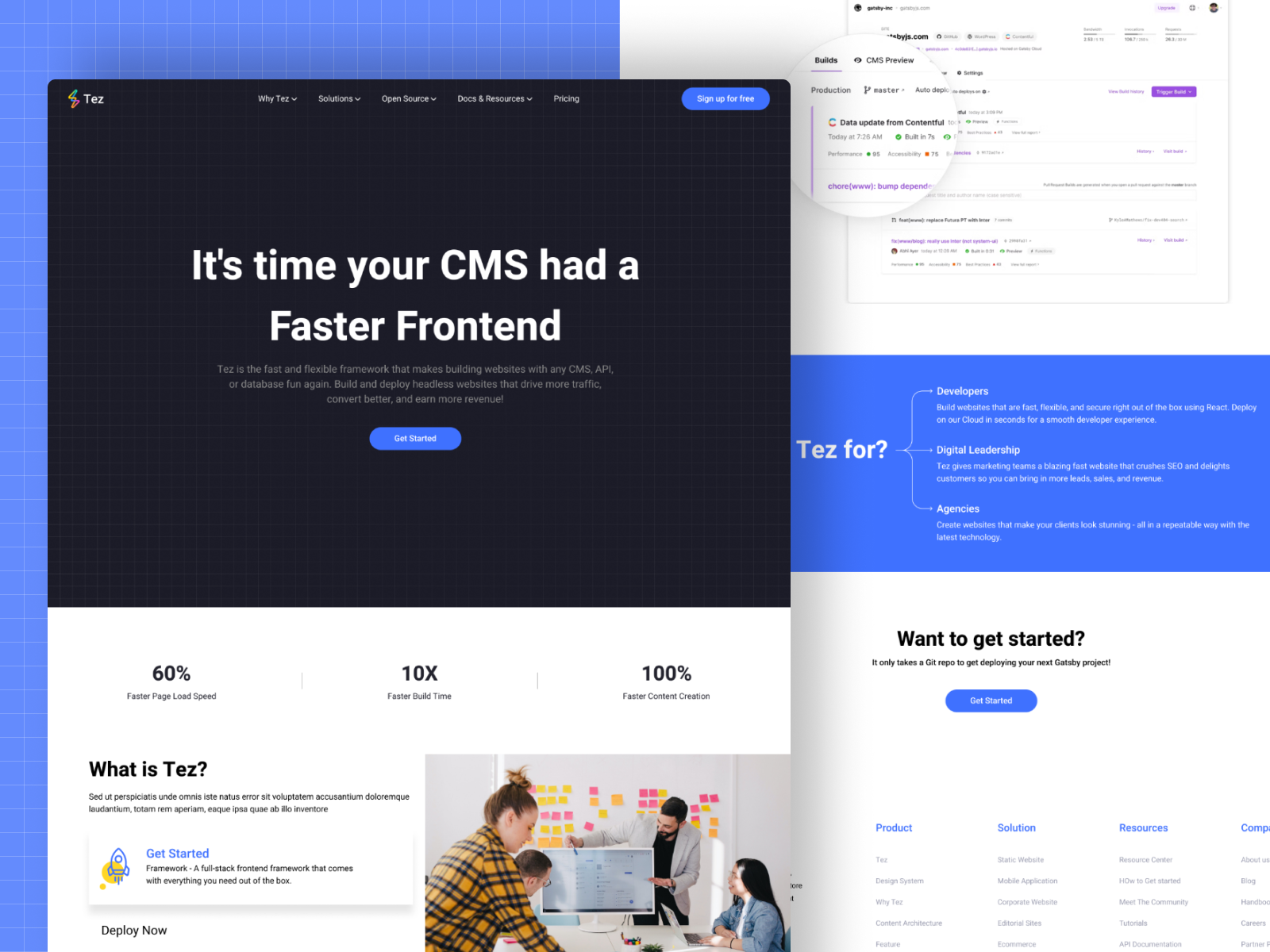 Tez Landing Page by Kishan Suthar on Dribbble